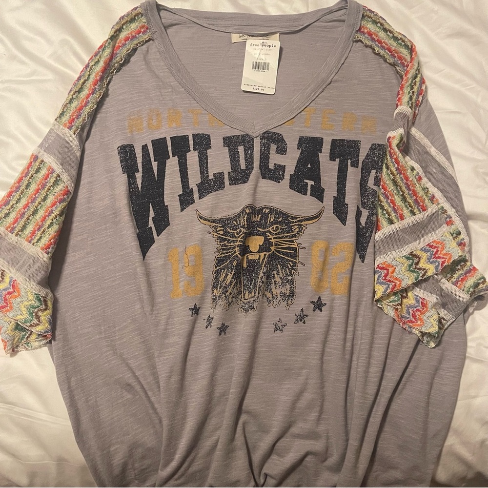 Free People Wildcats Graphic Oversized Tee
